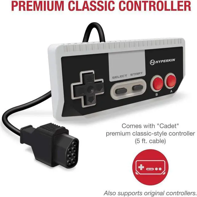 Alt view image 10 of 12 - Hyperkin M07473-GR RetroN 1 AV Gaming Console for NES, Gray