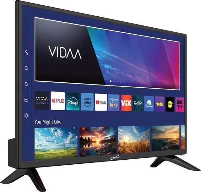 Alt view image 8 of 12 - Supersonic SC-2420VTV 24-inch Smart AC/DC LED TV, Powered by VIDAA, 1080p, WiFi, Built-in Speakers, USB, 3X HDMI ARC