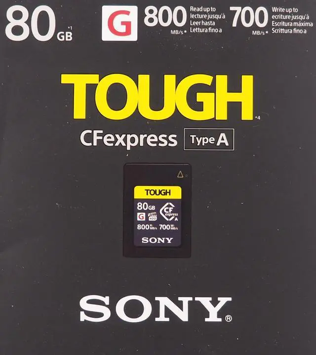 Alt view image 11 of 15 - Sony TOUGH 80GB CFexpress Type A Memory Card #CEAG80T