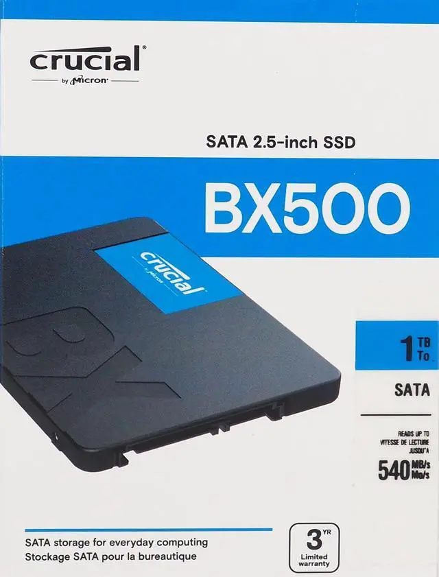 Alt view image 15 of 20 - Crucial - BX500 1TB Internal SSD SATA