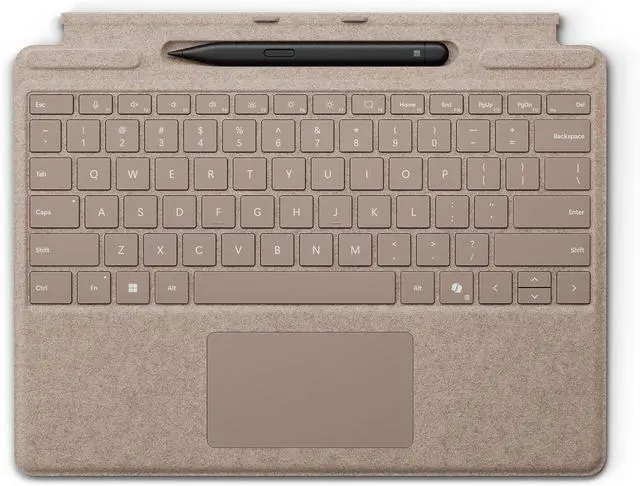 Alt view image 2 of 6 - Microsoft Surface Slim Pen (2nd Edition) and Pro Keyboard for Pro (11th Edition), Pro 9, and Pro 8 Dune