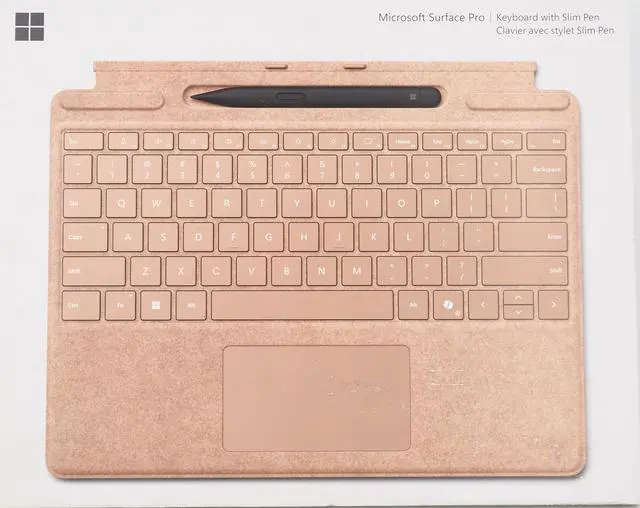 Alt view image 3 of 6 - Microsoft Surface Slim Pen (2nd Edition) and Pro Keyboard for Pro (11th Edition), Pro 9, and Pro 8 Dune