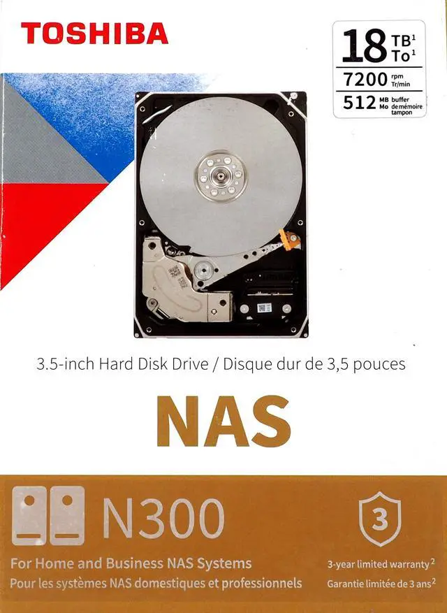 Alt view image 4 of 12 - Toshiba N300 18TB NAS Internal Hard Drive  HDWG51JXZSTA