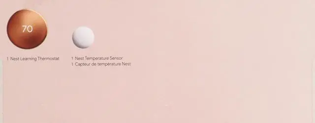 Alt view image 10 of 12 - Google Nest Learning Thermostat GA05171-US (4th Gen) with Temperature Sensor (2nd Gen) - Polished Gold