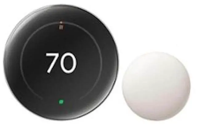 Alt view image 5 of 12 - Google Nest Learning Thermostat GA05551-US (4th Gen) with Temperature Sensor (2nd Gen) - Polished Silver