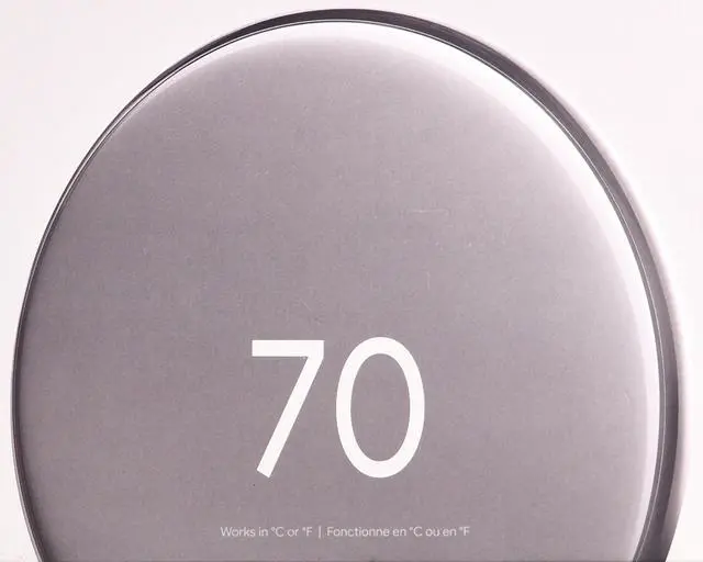 Alt view image 6 of 12 - Google Nest Learning Thermostat GA05551-US (4th Gen) with Temperature Sensor (2nd Gen) - Polished Silver