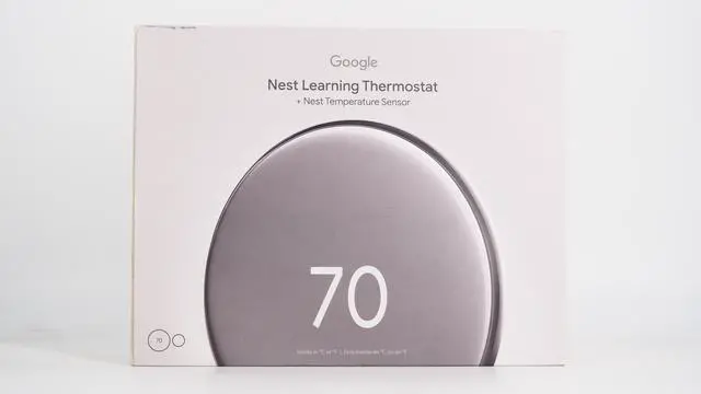 Alt view image 9 of 12 - Google Nest Learning Thermostat GA05551-US (4th Gen) with Temperature Sensor (2nd Gen) - Polished Silver