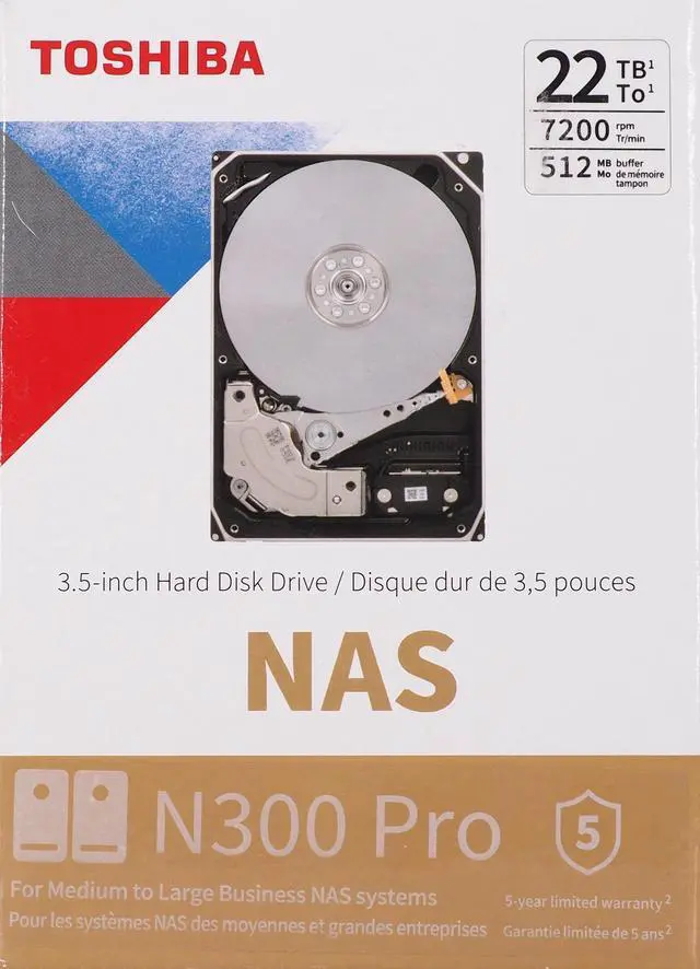 Alt view image 14 of 20 - Toshiba N300 Pro SATA III 3.5" Internal NAS 22TB Hard Drive #HDWG62CXZSTB