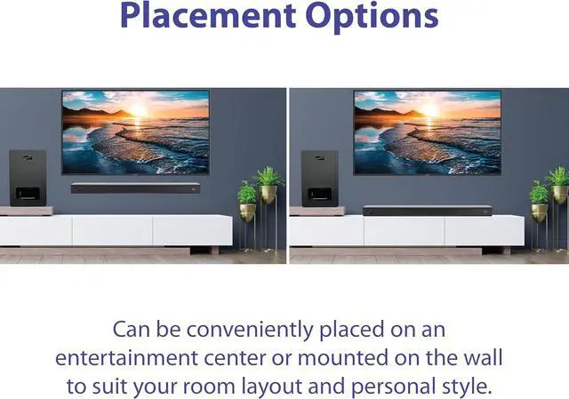 Alt view image 5 of 6 - Supersonic SC-1425WSW 2.1 Bluetooth Soundbar w/ Wireless Subwoofer, HDMI ARC, FM, USB  80W