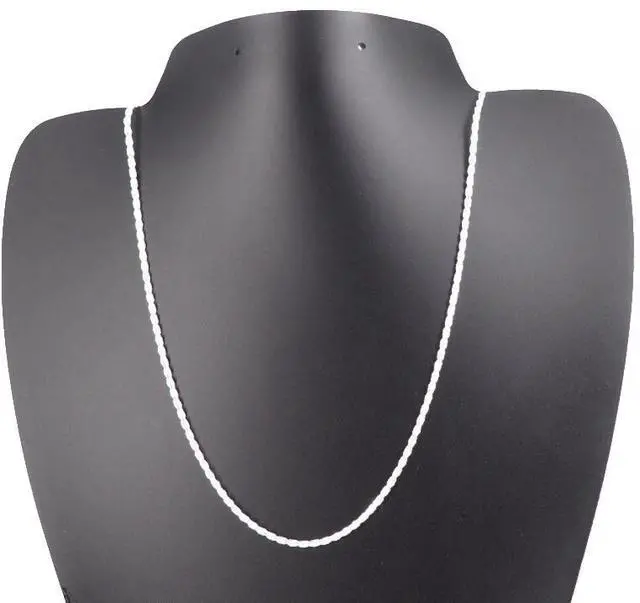 Alt view image 6 of 7 - Solid 925 Sterling Silver 24" Diamond Cut Rope Chain Necklace  2MM, Made in Italy, for Women & Men