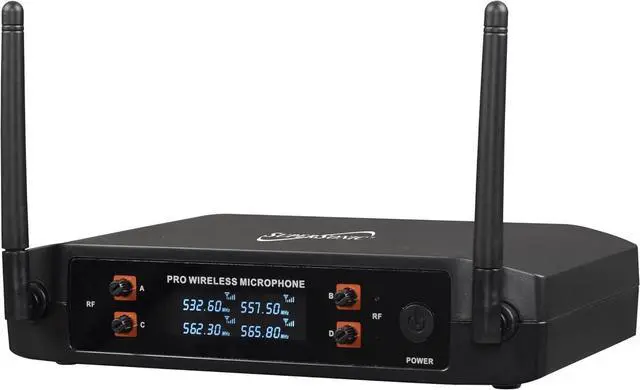 Alt view image 8 of 10 - Supersonic SC-909 2.4G 4 Channel Wireless Microphone System 160FT Range, Crystal Clear Sound