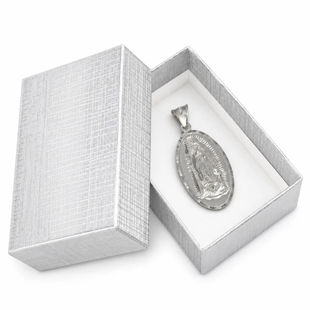 Alt view image 6 of 7 - MST 925 Sterling Silver Guadalupe & Saint Jude 2-Sided Pendant Necklace Unisex, All Ages