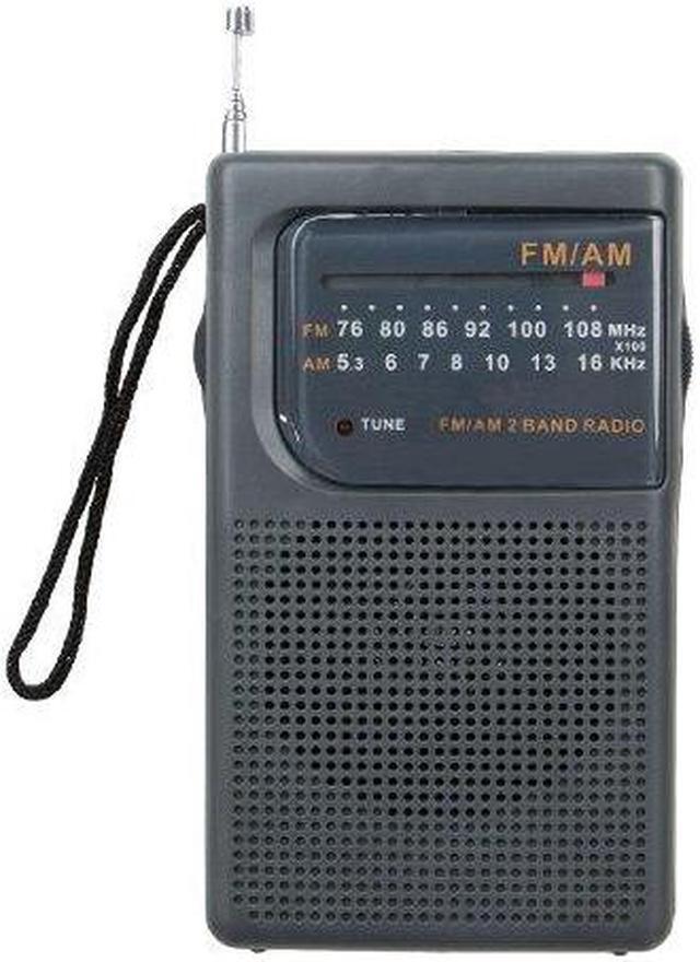Alt view image 2 of 13 - Supersonic SC-1105 AM/FM Radio With Earphone Jack & Speaker Black