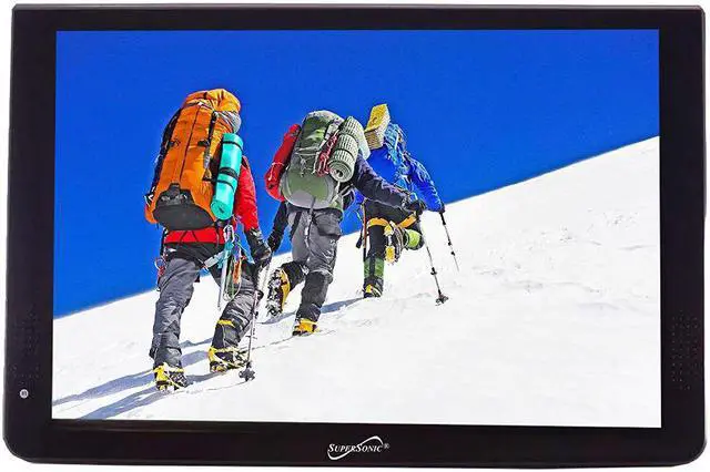 Alt view image 10 of 15 - Supersonic SC-2812 12" Portable Ultra Lightweight Widescreen LED TV, HDMI, SD, MMC, USB, VGA Remote Control
