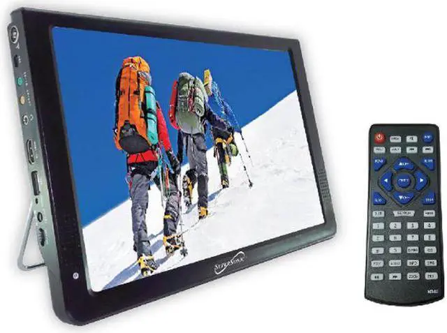 Alt view image 4 of 15 - Supersonic SC-2812 12" Portable Ultra Lightweight Widescreen LED TV, HDMI, SD, MMC, USB, VGA Remote Control