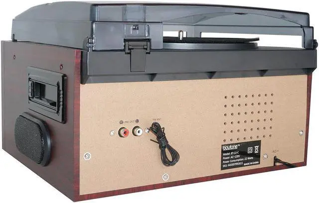 Alt view image 6 of 7 - Boytone BT-22C, Bluetooth IN & OUT Record Player Turntable, AM/FM, Cassette, CD Player, Built in speaker, Ability to con