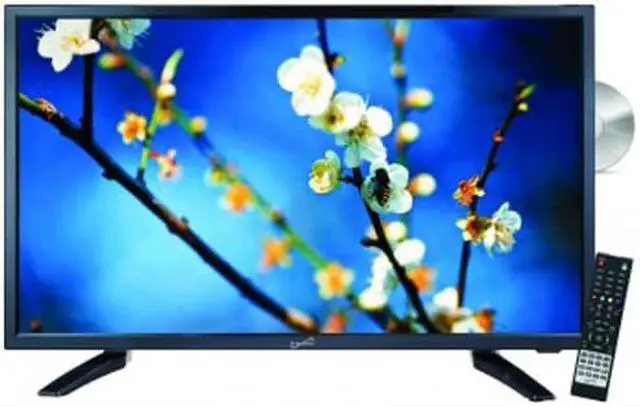 Alt view image 7 of 10 - SuperSonic 22"  SC-2212 1080p LED Widescreen HDTV Built-in DVD Player with HDMI Input, AC/DC Compatible for RVs