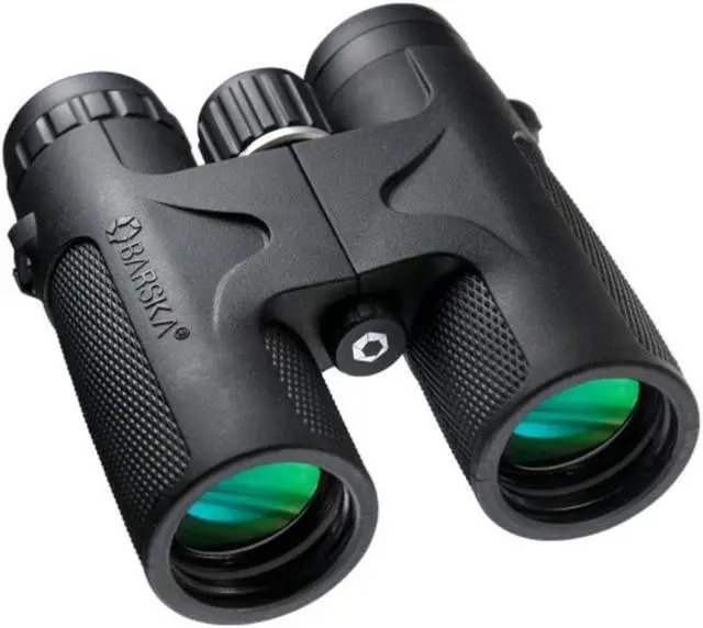 Alt view image 6 of 6 - Barska 12x42 WP Blackhawk Green Lens Binoculars Black AB11840