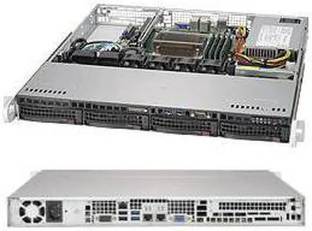 Alt view image 5 of 8 - Supermicro CS CSE-813MFTQC-350CB2 1U SuperChassis 813MFTQC-350CB2