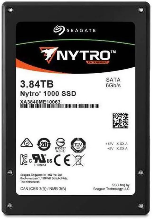 Alt view image 6 of 7 - Seagate Nytro 1551 XA3840ME10063 2.5" 3.84TB SATA III 3D TLC Solid State Disk - Enterprise
