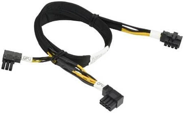 Main image of Supermicro CBL-PWEX-0790 57cm 8-Pin Right Angle CPU to 8-Pin + 6-Pin Right Angle PCIe GPU Cable For Geforce 1