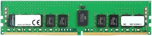 Alt view image 2 of 10 - Kingston 16GB DDR4 SDRAM Memory Module - For Server, Desktop PC - 16 GB - DDR4-2666/PC4-21300 DDR4 SDRAM - 2666 MHz - CL19 - 1.20 V - ECC - Registered - 288-pin - DIMM - KTL-TS426/16G