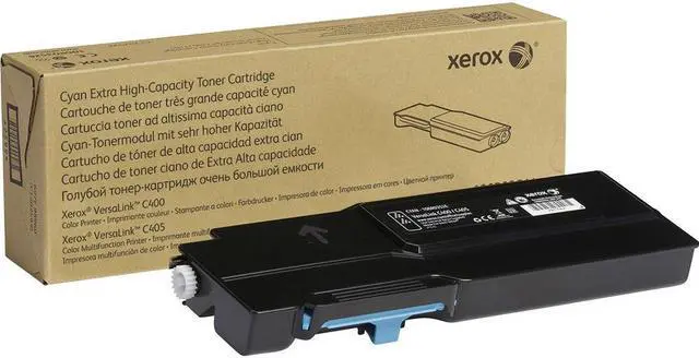Alt view image 2 of 2 - Xerox 106R03526 Extra High Capacity Cyan Toner Cartridge