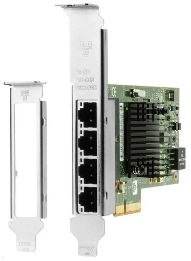 Alt view image 5 of 11 - HP Intel I350-T4 Gigabit Ethernet Card PCI Express 2.1 x4 - 4 Port