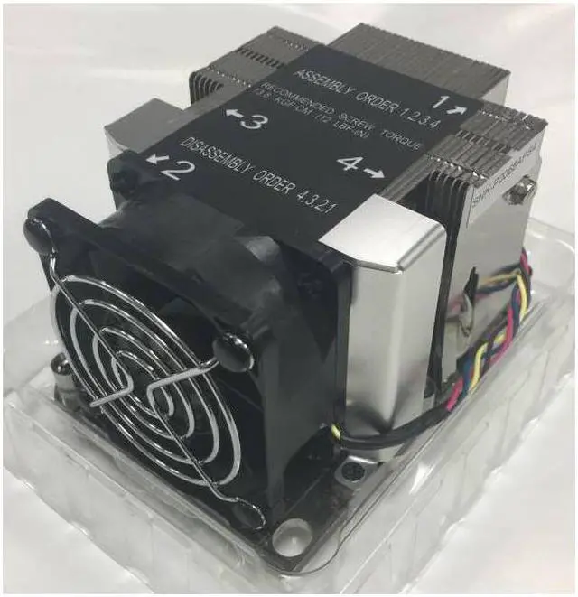 Alt view image 7 of 10 - Supermicro 2U Active CPU Heat Sink Socket LGA3647-0 (SNK-P0068APS4)