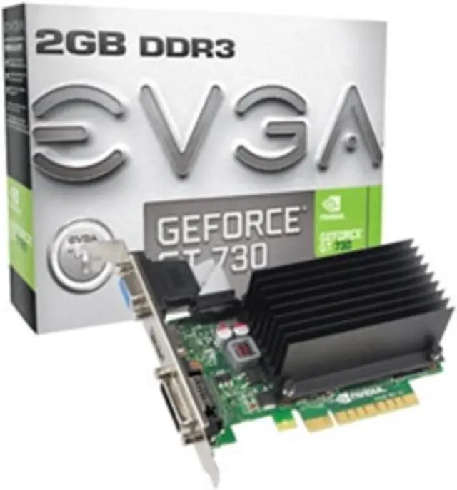 Alt view image 6 of 12 - EVGA GeForce GT 730 2GB DDR3 PCI Express 2.0 x8 Graphics Card 02G-P3-1733-KR