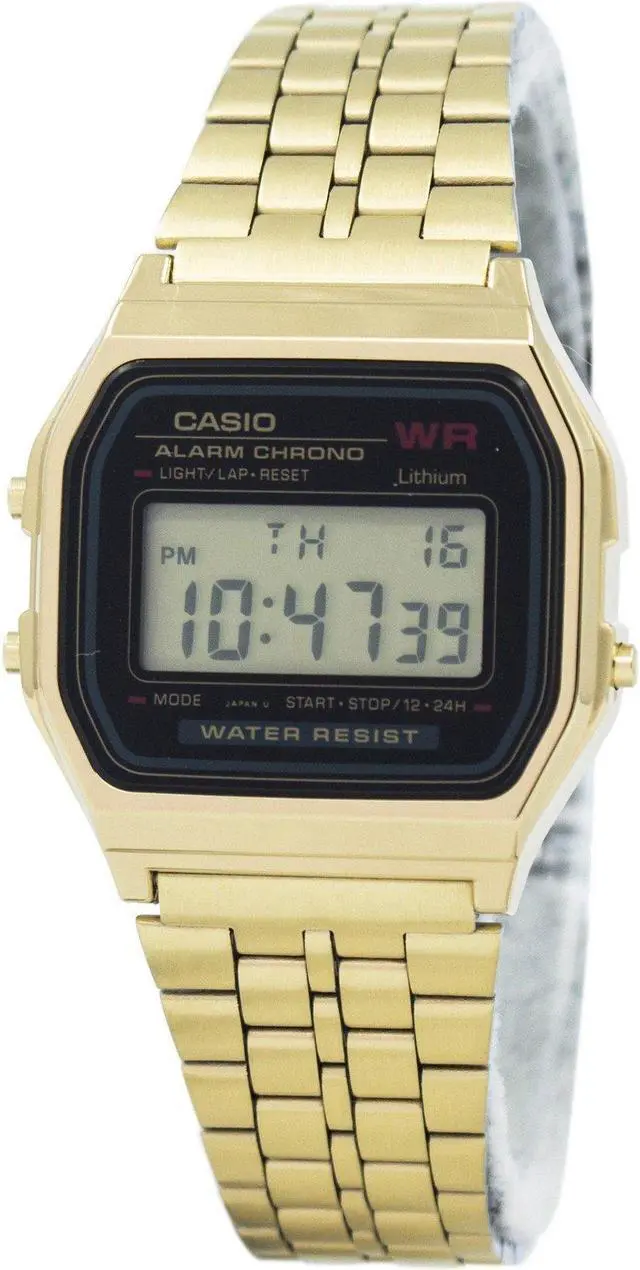Alt view image 2 of 4 - Casio Gold-Tone Alarm Chronograph Mens Watch A159WGEA-1D