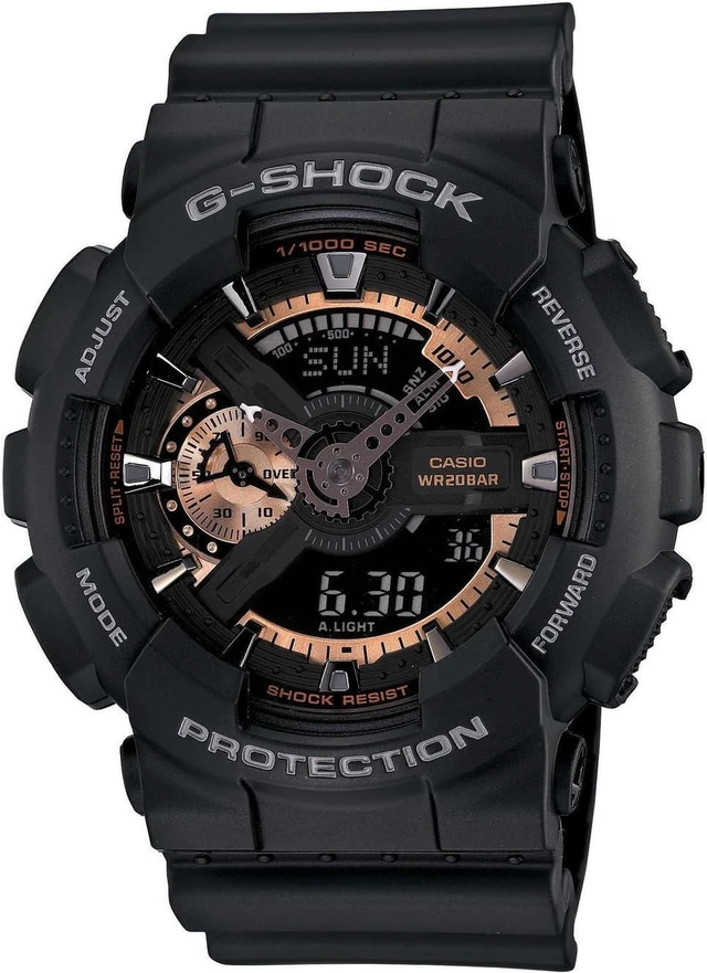 Alt view image 10 of 18 - Casio G Shock Black / Rose Dial Men's Watch - GA110RG-1A