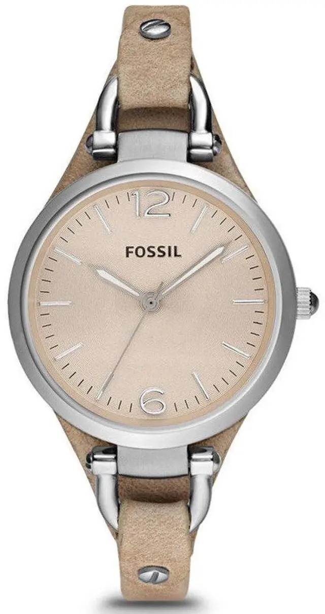 Alt view image 9 of 12 - Fossil Georgia Beige Dial Sand Tan Leather Ladies Watch ES2830