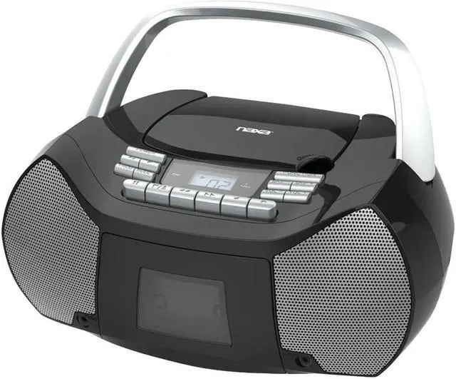 Alt view image 3 of 8 - NAXA(R) NPB-268 Portable CD/Cassette Boom Box