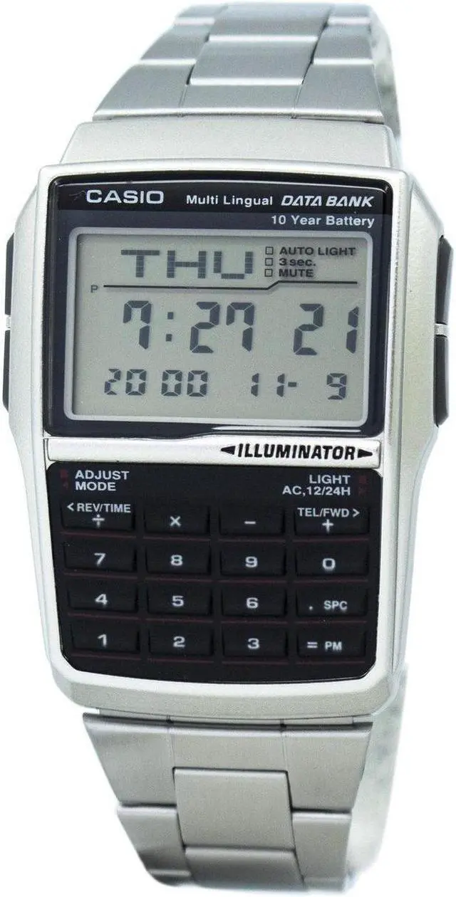 Main image of Casio Youth Digital Data Bank 5 Alarm Multi-lingual Dbc-32d-1adf Dbc-32d-1 Men's Watch