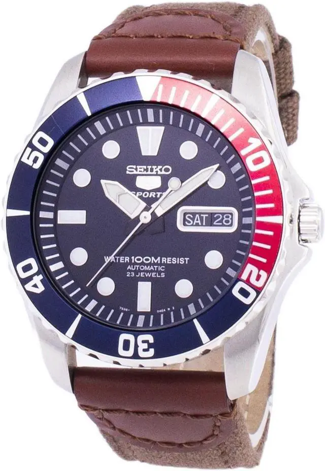 Alt view image 7 of 16 - Seiko Men's 5 Automatic Watch SNZG15K1