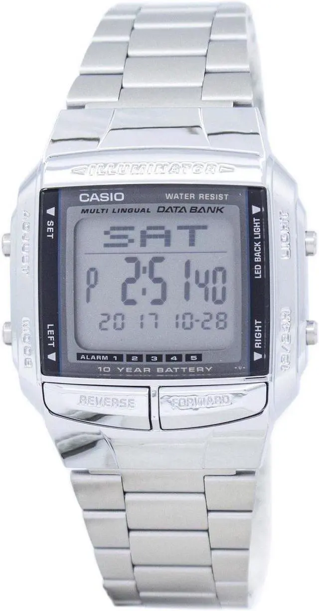 Alt view image 9 of 17 - Casio DB360-1A 30 Page Multilingual Databank Watch