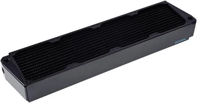 Alt view image 8 of 10 - Alphacool NexXxos UT60 Full Copper X-Flow Radiator 480, 120mm x 4, Quad Fan, Black