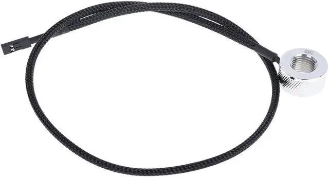 Main image of Alphacool Eiszapfen Temperature Sensor G1/4 IG/IG with AG Adapter, Chrome