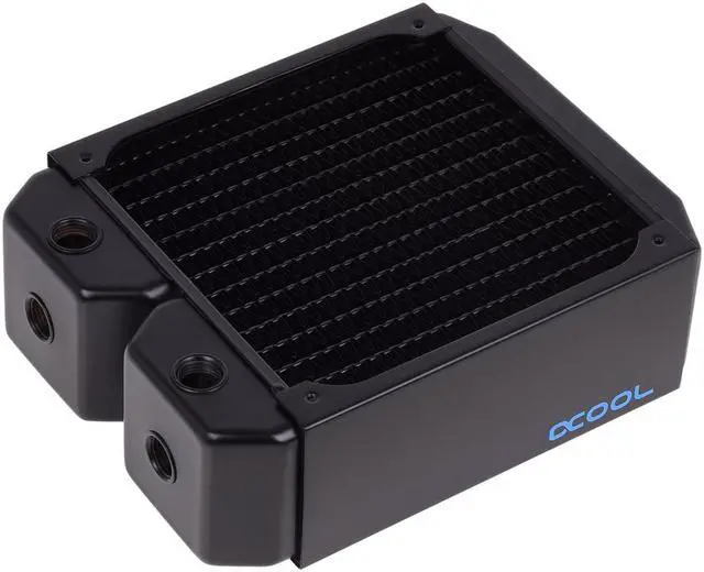 Alt view image 5 of 6 - Alphacool NexXxos UT60 Full Copper Radiator 140, 140mm x 1, Single Fan, Black