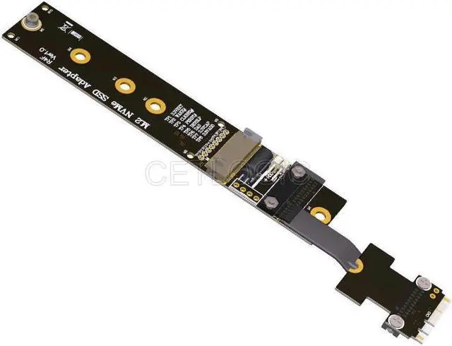 Alt view image 2 of 2 - NGFF M.2 Key A+E to Key M SSD Adapter Cable 15cm, R54SF
