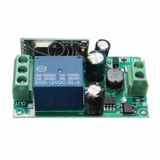 Alt view image 5 of 5 - 315/433MHZ 220V Relay 1 Channel Wireless Relay RF Remote Receiver Relay