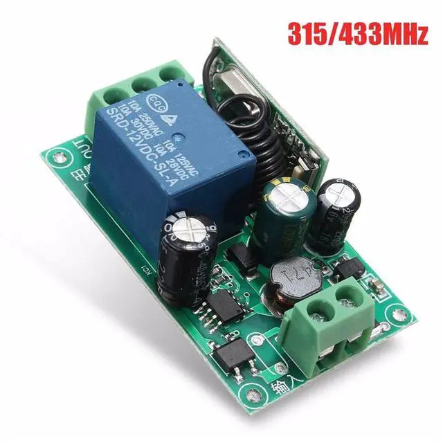 Alt view image 4 of 5 - 315/433MHZ 220V Relay 1 Channel Wireless Relay RF Remote Receiver Relay