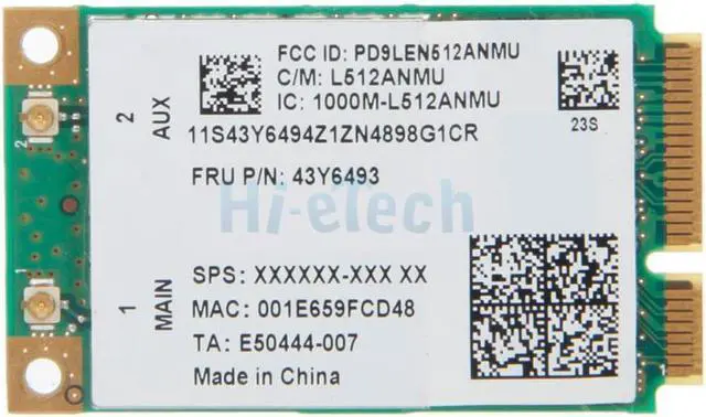 Alt view image 2 of 6 - Hot Laptop WiFi Link 5100 512AN_MMW Wireless Wifi Network Card P/N 43Y6493