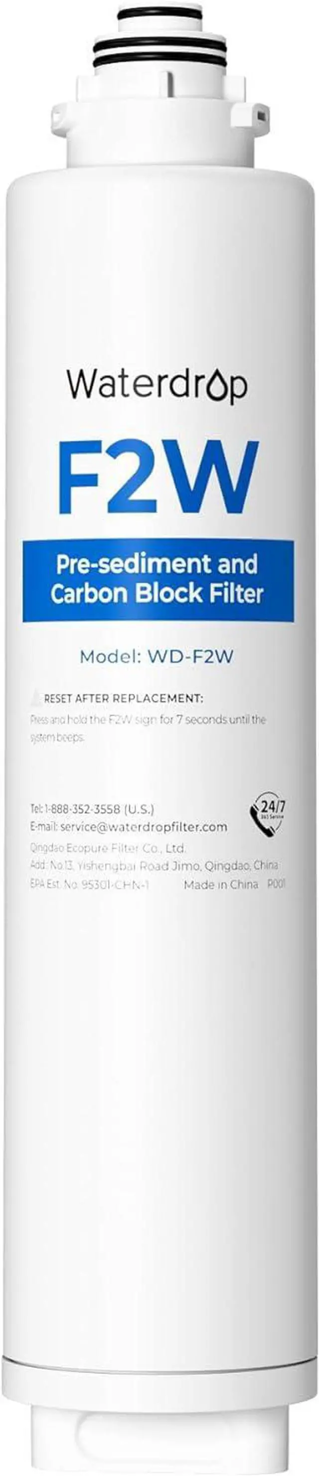 Main image of Waterdrop WD-F2-PRO Filter, [ Only ] Replacement for WD-X12-PRO & WD-X8-PRO Reverse Osmosis System, 6-month Lifetime