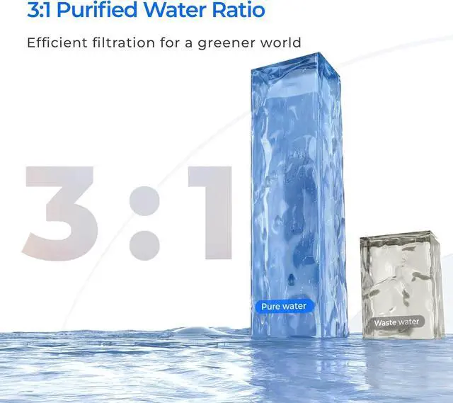 Alt view image 6 of 6 - Waterdrop WD-X16-F3 Filter, Replacement for WD-X16-Alkaline 1600 GPD Reverse Osmosis System, 24-month Lifetime, Reduce PFAS