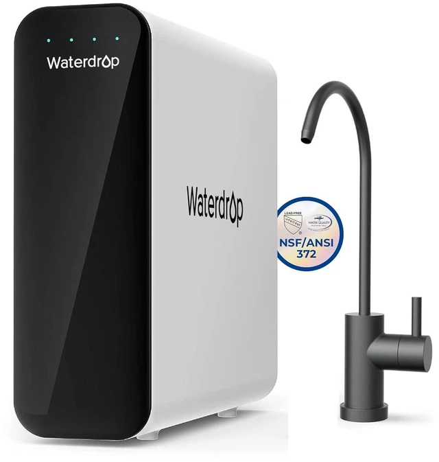 Main image of Waterdrop TSU 0.01m Ultra-Filtration Under Sink Water Filter System, 3-Stage Tankless Undersink Water Filtration with Faucet, Smart Panel, Does not Lower TDS (NOT RO), Drilling Required