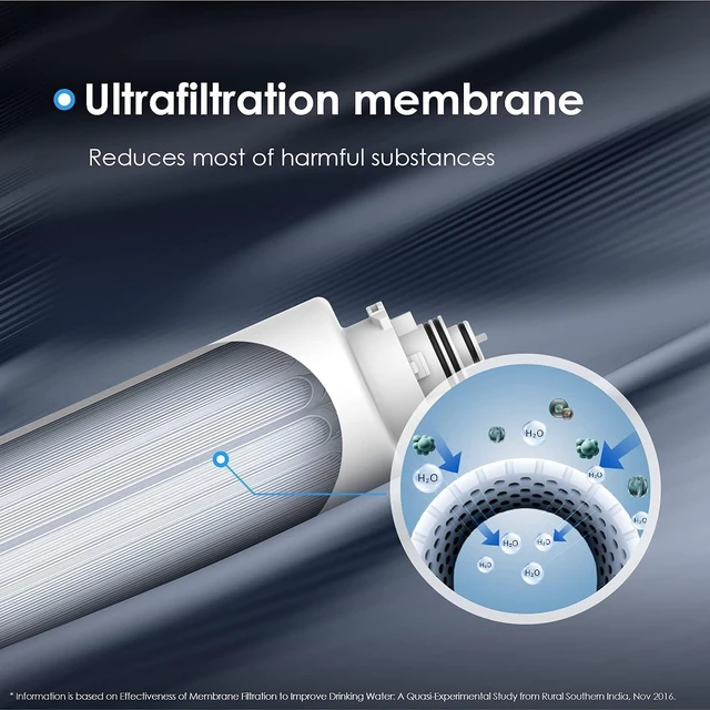 Alt view image 4 of 5 - Waterdrop TSUF Ultra-Filtration Under Sink Water Filter, Replacement for Waterdrop TSU-W 3-Stage Ultra-Filtration Under Sink Water Filter System, 0.01 Micron, 4000 Gallons High Capacity, 1 Pack