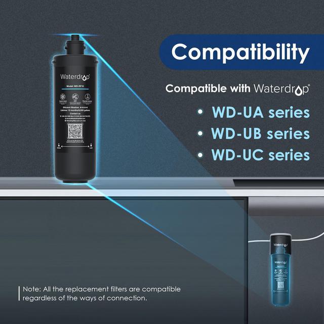 Waterdrop 10UB-UF Under Sink Water Filter System AND WD-RF10-UF Water Filter