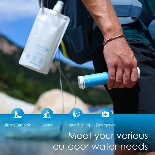 Alt view image 5 of 7 - Waterdrop Water Filter Straw, Portable Camping Filtration System, Drinking Water Purifier for Emergency Hiking Travel Backpacking